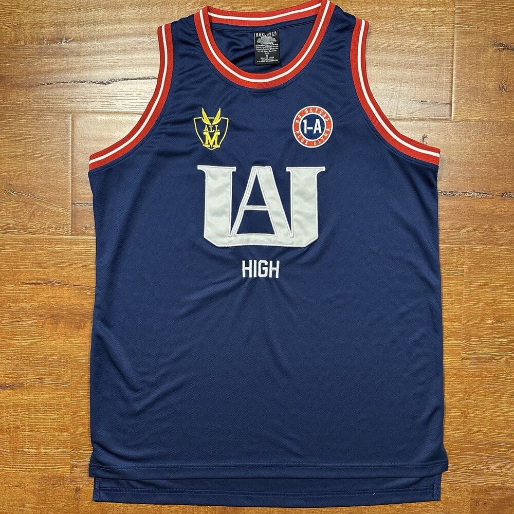 Box Lunch My Hero Academia Basketball Jersey Mens M Blue UA High School Magna